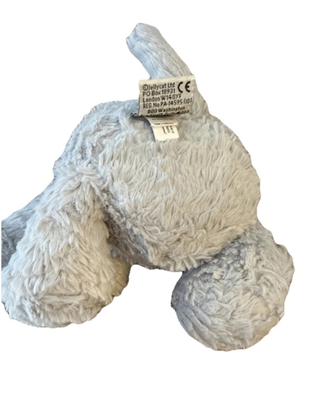 Jellycat London Elephant Light Grey Soft Toy Plush 9in High Stuffed Animal - Picture 6 of 9